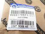 Genuine Oem Mopar Jeep 55079306AE Passenger Rh Side Molding 11-14 Grand Cherokee. Fixed Price $234.91.