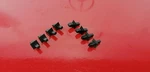 Original Mercedes C123 W123 Hood Plastic Covers Vent Wiper Grill Clip Set Of 8. Fixed Price $28.00.