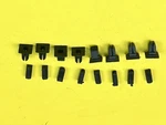 Mercedes W123 C123 Front Cowl Vent Grill Fastener Set (8 Clips) Genuine Nos. Fixed Price $25.00.