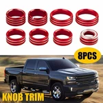 For Chevy Silverado Sierra 14-18 Console Center Switch Knob Cover Bezels Trim 8X. Fixed Price $14.24.