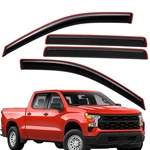 Fits 2019-2025 Gmc Sierra 1500 Crew Cab In-channel Rain Guard Window Vent Visor. Fixed Price $42.93.