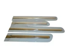 14-17 Fiat 500 Left Right Rear Front Door Molding Trim Set Of Oem Blue Chrome. Fixed Price $139.95.