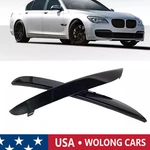 2PCS Front Bumper Moulding Trims For Bmw Series F01 F02 2009-2015 51118047727. Fixed Price $45.44.