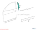 Jeep 2014-2023 Cherokee B Pillar Applique Right 68102562AC. Fixed Price $119.99.