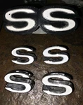 Black Silver For 1971 Front And Back Chevelle Camino Super Sports "ss" Emblem. Fixed Price $100.00.