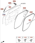 Genuine Brand New Garnish Assy-rr Dr Frame, Lh Suits Kia Niro Hybrid 1.6L. Fixed Price $57.05.