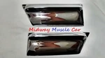 New Chrome Front Lower Fender Rocker Molding Extensions 66 Pontiac Gto Lemans. Fixed Price $86.00.