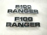 1977 1978 1979 Ford Truck F-100 Ranger Chrome Cowl Emblems New X2*. Fixed Price $79.99.