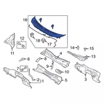Genuine Ford Grille Cowl Top PC3Z-10022A68-AB. Fixed Price $339.84.