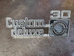 1975 - 1980 Gm Chevy Truck Custom Deluxe 30 Fender Emblem 349684. Fixed Price $30.00.