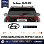 Genuine Emblem 3PCS Set For Hyundai Palisade LX2 Black Edition. Fixed Price $109.00.