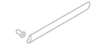 Genuine Audi Lower Molding 8U0-853-959-R-GRU. Fixed Price $192.24.