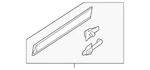 Genuine Audi Door Molding 4L0-853-970-H-V7W. Fixed Price $254.40.