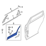 For Kia Sportage 2023-2025 87722DW000 Front Right Door Molding. Fixed Price $415.17.