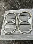 (2) Two Oem Vintage 1958 Edsel Ranger Headlight Bezel Plates #FEY-13061-A Read. Fixed Price $25.00.