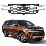 Satin Chrome Front Bumper Grille 2022-2024 Ford Expedition Painted To Match. Fixed Price $689.99.
