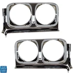 1970 Skylark Gs Headlamp Headlight Bezels Gm # 1230765 & 1230764 Pair New. Fixed Price $548.99.