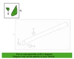 Honda 75495-T0A-003 Left Pillar Molding For 12-16 Cr-v New Genuine. Fixed Price $39.97.