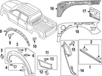 Genuine Ford Fender Flare NL3Z-9929164-BAPTM. Fixed Price $899.02.