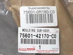 Genuine Oem Toyota 75601-0R180-C0 Rh Front Wheel Opening Molding 2019-2025 RAV4. Fixed Price $155.12.