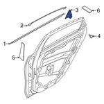 Kia Forte 2019-2024 83840M6000 Rear Right Door Applique. Fixed Price $27.00.