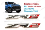 2PCS Chrome Red Fender ZR2 Emblem Badge Fit 2022-2026 Chevy Silverado 1500. Fixed Price $49.80.