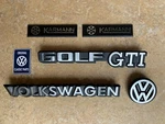 MK1 Golf Gti Cabriolet Sportline Rivage Karmann Full Badge Set New Oem. Fixed Price $183.90.