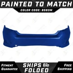 New Painted *B593M Blue* Rear Bumper Cover For 2016-2021 Honda Civic Sedan 16-21. Fixed Price $390.99.