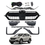 Fits 2020-2022 Honda Crv Front Grille Headlight Trim Fog Bracket Set 11PCS. Fixed Price $127.99.