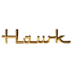 1956-1958 Studebaker Trunk Lid Script "hawk" Gold. Fixed Price $55.20.