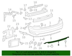 New Oem 12-15 Vw Passat Rr Bumper Spoiler Dual Exhaust Cut Out 561-807-521-B-9B9. Fixed Price $179.95.
