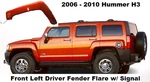 15890441 06 To Hummer H3 Front Left Driver Wheel Fender Flare W/ Signal Org. Fixed Price $269.00.