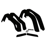 Crown 55254918K6 Front & Rear Fender Flare Kit For 1997-06 Jeep Wrangler Tj New. Fixed Price $159.37.