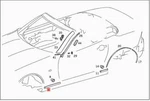 Genuine Mercedes R170 Slk Ledge 1706901362. Fixed Price $40.15.