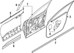 Genuine Nissan Body Side Molding 80871-7LG0A. Fixed Price $671.69.