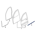 For Dodge Durango 2011-2026 55399160AE Front Right Door Belt Molding. Fixed Price $108.65.