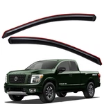 Fits 2017-2019 Nissan Titan Xd King Cab In-channel Vent Shade Window Visor 2PCS. Fixed Price $39.99.