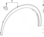 Genuine Lexus RX350/RX350H 2023-2025 Front Wheel Opening Molding Lh, 75602-48902. Fixed Price $142.95.