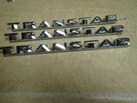 Studebaker 1654115 Transtar Script Emblem Trucks 1956-62 Nos (you Get 3) Chrome. Fixed Price $99.99.