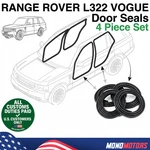 Velvet Door Seal Set For Range Rover L322 2002-2012 Front Rear 4PCS. Fixed Price $182.00.