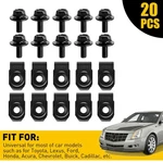 For Toyota Body Clips- Bolts&u-nut M6-1.0X20MM 10MM Long- Hex- 20PCS (10EA) #150. Fixed Price $8.54.
