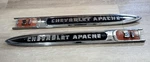 1959 Chevrolet Pickup Apache 31 Fender Emblem Set Short Bed 1/2 Ton Patina Truck. Fixed Price $279.95.