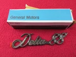 Nos 1977-1985 Oldsmobile Front Fender Script Gm# 555972 "delta 88". Fixed Price $99.95.