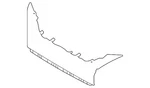 Genuine Nissan Bumper Cover Spacer Panel 62278-9UF1A. Fixed Price $114.05.