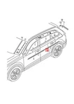 Audi 4MB Window Slot Seal With Trim Strip Aluminium 4M08537643Q7 No Duties. Fixed Price $163.85.