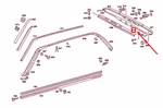 New Mercedes-benz S-class W116 Rear Enterior Molding Pad A1166980397 No Duty. Fixed Price $486.18.
