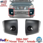 Front Bumper End Caps Primed Right & Left Side For 2004-07 Nissan Titan / Armada. Fixed Price $114.87.