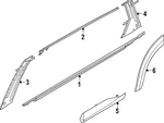 Genuine Nissan Door Molding 82876-6TA5A. Fixed Price $147.93.