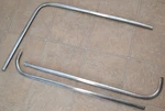 1963-1964 Ford Galaxie/mercury Fastback Rear Window Glass Trim Moulding Set. Fixed Price $120.00.