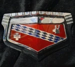 1949 Buick Gerity Chrome Hood Emblem Part No. 1337287. Fixed Price $300.00.